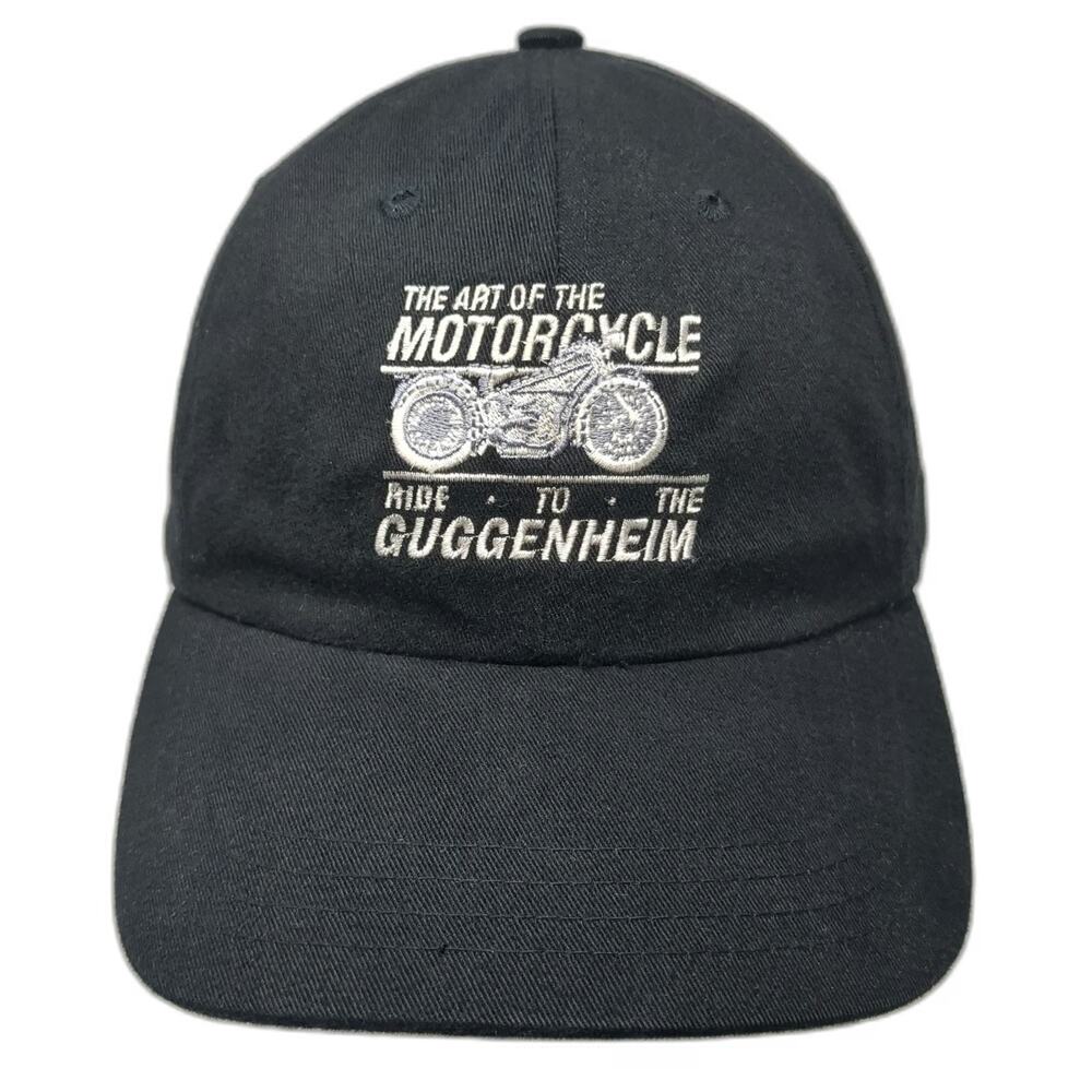BMW Baseball Cap Black One Size Hat Art of Motorcycle Guggenheim Las Vegas 2001